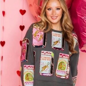 Queen of Sparkles Matchbox Sweatshirt